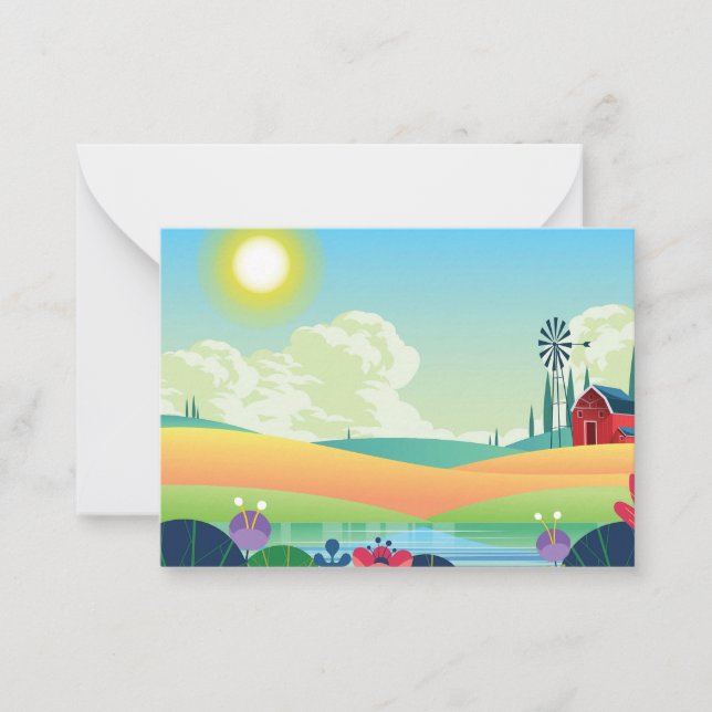 Schöne Quelle Mitteilungskarte (Vorderseite)