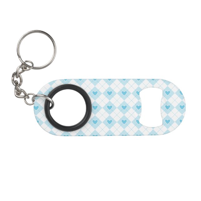 Schöne Raute Mini Flaschenöffner (Vorderseite (Horizontal))