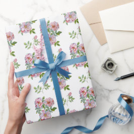 Schöne, realistische Rose. Geschenkpapier