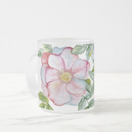 Schöne, realistische Rose. Mattglastasse