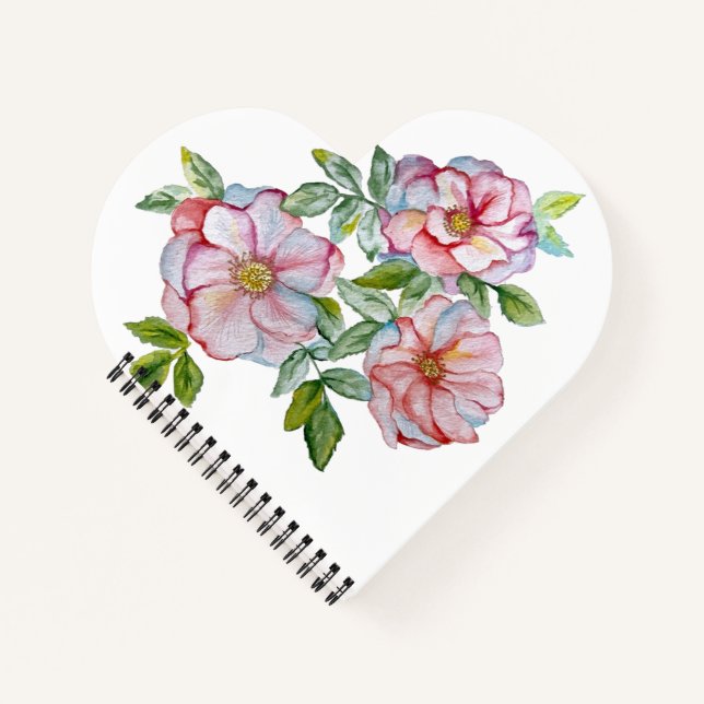 Schöne, realistische Rose. Notizbuch (Vorderseite)