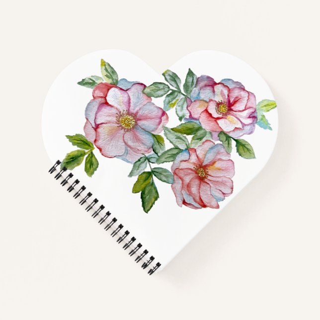 Schöne, realistische Rose. Notizbuch (Vorderseite)