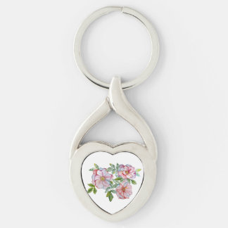 Schöne, realistische Rose. Schlüsselanhänger
