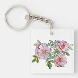 Schöne, realistische Rose. Schlüsselanhänger