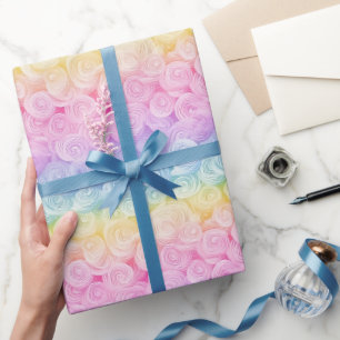 Schöne Regenbogenfarbe nahtlos Gemustert Geschenkpapier