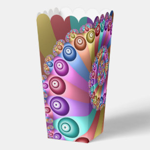 Schöne Regenbogenfarben Abstraktes Fraktal Kunst,  Geschenkschachtel