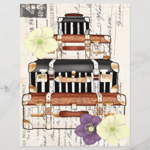 Schöne Reisekoffer für Jahrgänge Scrapbooking