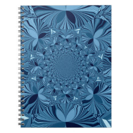 Schöne, reizende Iridescent Blue Kaleidoskop Art Notizblock