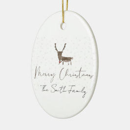 Schöne Rentierzauberei Keramik Ornament