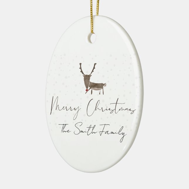 Schöne Rentierzauberei Keramik Ornament (Links)