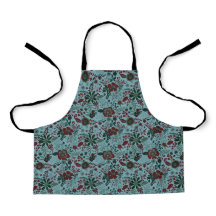 Schöne Retro-Blumenmuster in Blaupastell