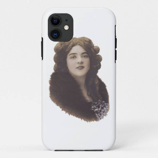 Schöne Retro-Frau Case-Mate iPhone Hülle (Rückseite)