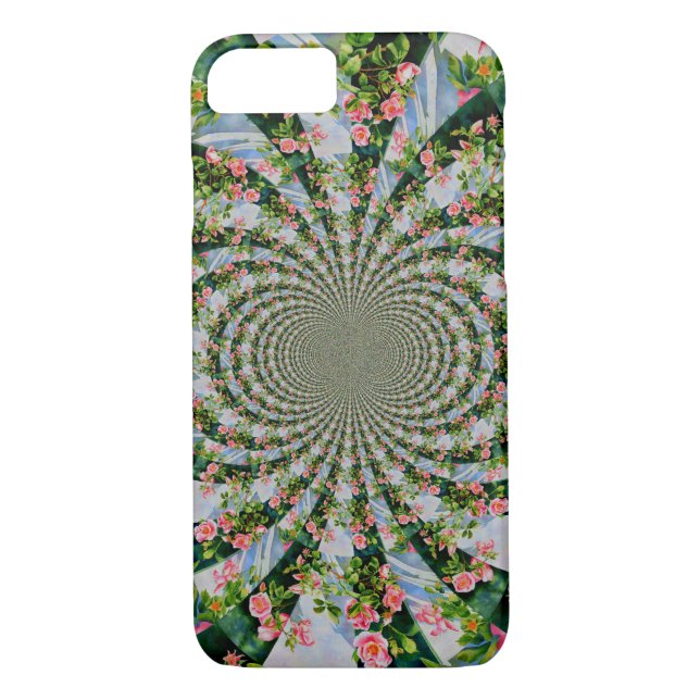 Schöne Retro-Rosa rote Rosen Aquarellblüte Case-Mate iPhone Hülle (Rückseite)