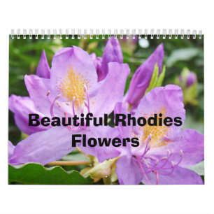 Schöne Rhodies Blumen Kalender Natur Farbige