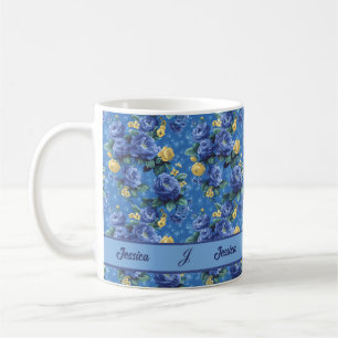 Schöne romantische Frühlingsfarben Blumen Mädchen  Kaffeetasse