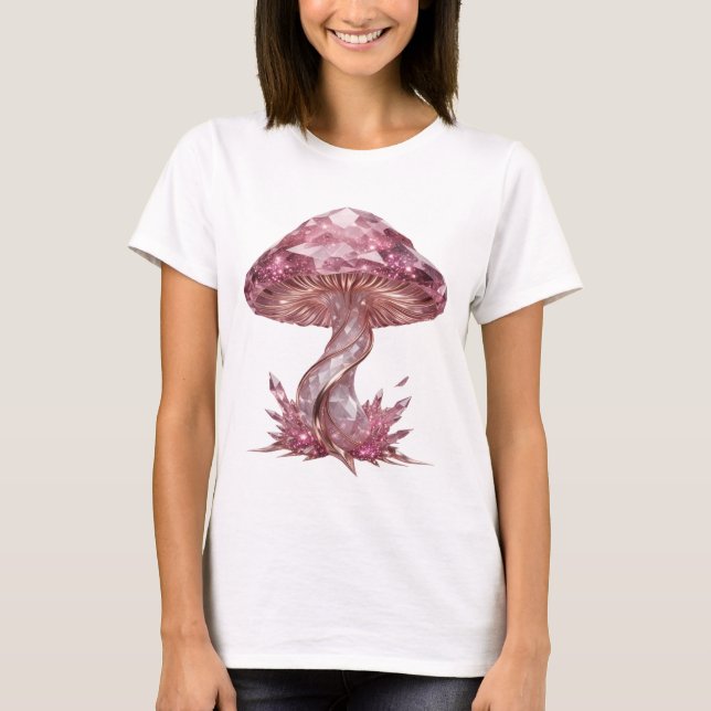 Schöne rosa ABSTRACTE KUNST Moderne Gestaltung T-Shirt (Vorderseite)