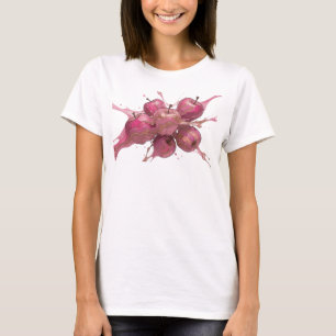 Schöne rosa abstrakte Apfel-Designer-Grafik T-Shirt