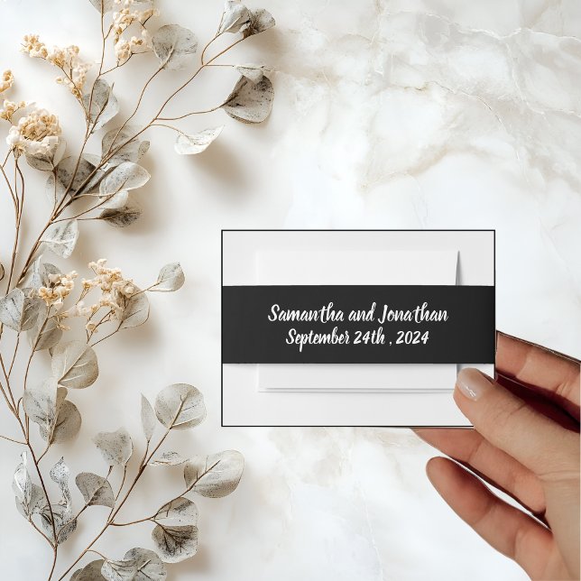 Schöne rosa Blume auf der Rose Goldhochzeit Einladungsbanderole (Von Creator hochgeladen)