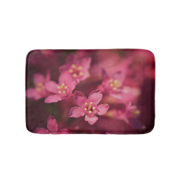 Schöne rosa Blume Badematte