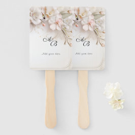 Schöne, rosa Blume Fächer