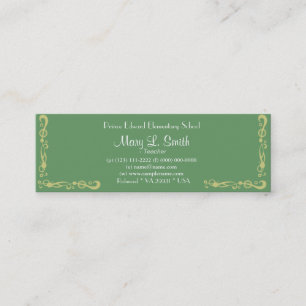 Schöne rosa Blume im Stil Azalea Mini Visitenkarte