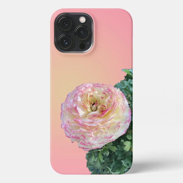 Schöne rosa Blume iPhone 13 Pro Max Hülle (Rückseite)