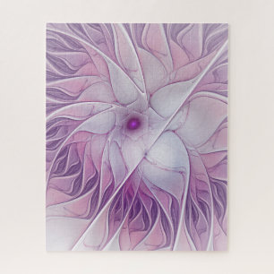 Schöne rosa Blume Moderne Abstrakte Fraktal Kunst,