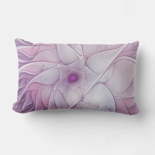 Schöne rosa Blume Moderne Abstrakte Fraktal Kunst, Kissen Für Draußen