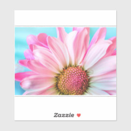 Schöne rosa Blume Nah Up Foto Aufkleber