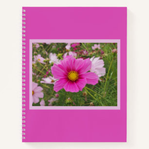 Schöne rosa Blume Notizbuch