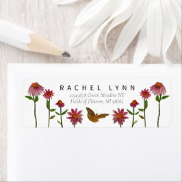 Schöne rosa Blume Schmetterling