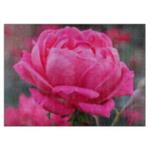 Schöne Rosa-Blume Schneidebrett