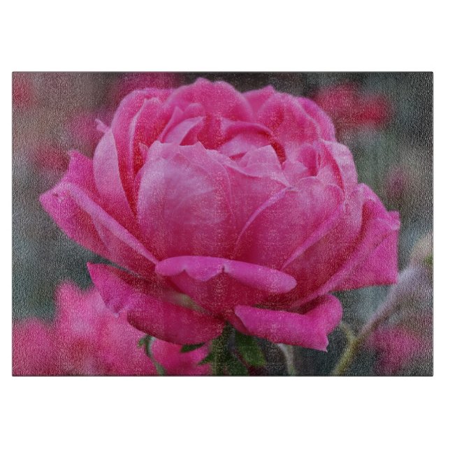 Schöne Rosa-Blume Schneidebrett (Vorderseite)