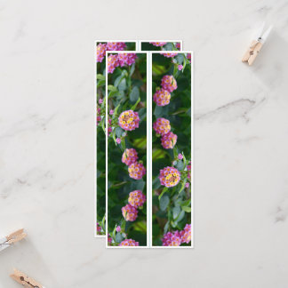 Schöne rosa Blume Zwei Lesezeichen