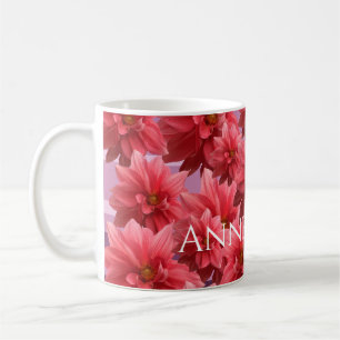 Schöne rosa Blumen  Kaffeetasse