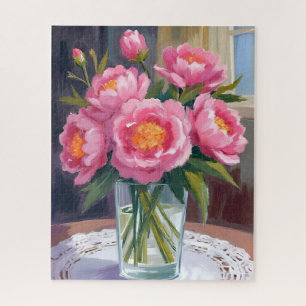 Schöne rosa Blumenstrauß Pfingstrosen-Blumenarra