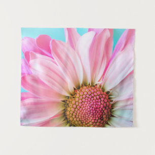 Schöne rosa Blüten Nahaufnahme Foto Wandteppich