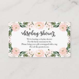 Schöne rosa Blütendusche mit Dusche Encl Begleitkarte