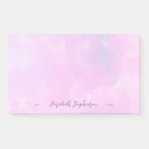 Schöne rosa feminine Wasserfarbe benutzerdefiniert Post-it Klebezettel