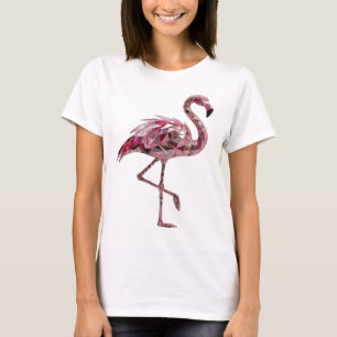 Schöne rosa FLAMINGO Gestaltung T-Shirt