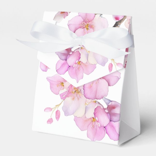 Schöne rosa Kirschblüten Geschenkschachtel (Vorderseite)