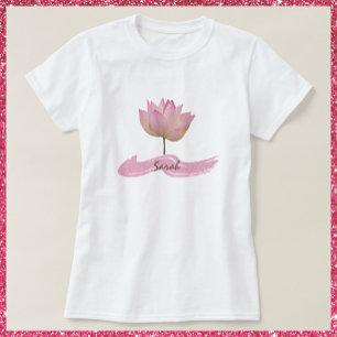 Schöne Rosa Lotus-Blume T-Shirt