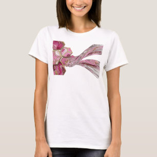 Schöne rosa PINK UND GOLD-MARMOR-DESIGN T-Shirt