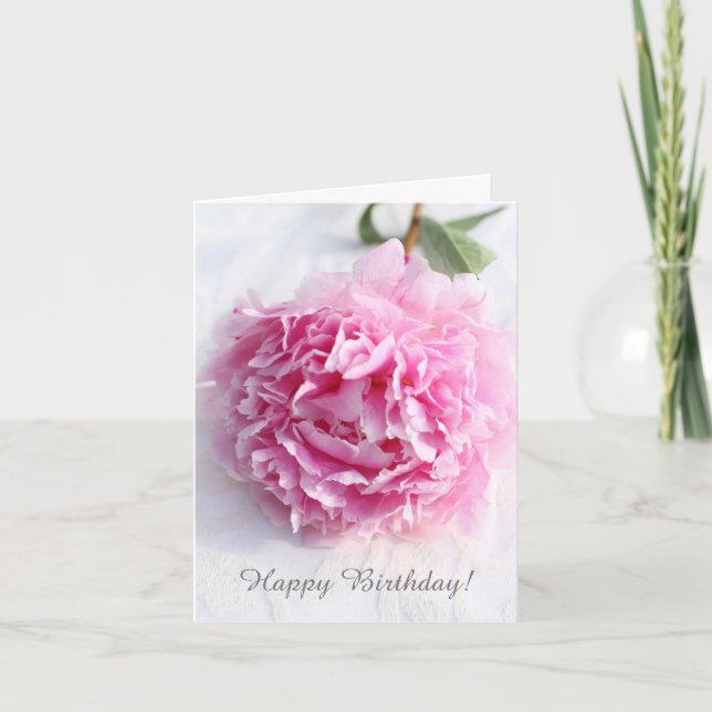 Schöne rosa Pony, personalisierte Grußkarte Karte (Vorderseite)