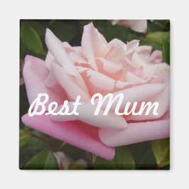 Schöne Rosa Rose Bestes Mum Blume Design Magnet