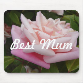 Schöne Rosa Rose Bestes Mum Blume Design Mousepad