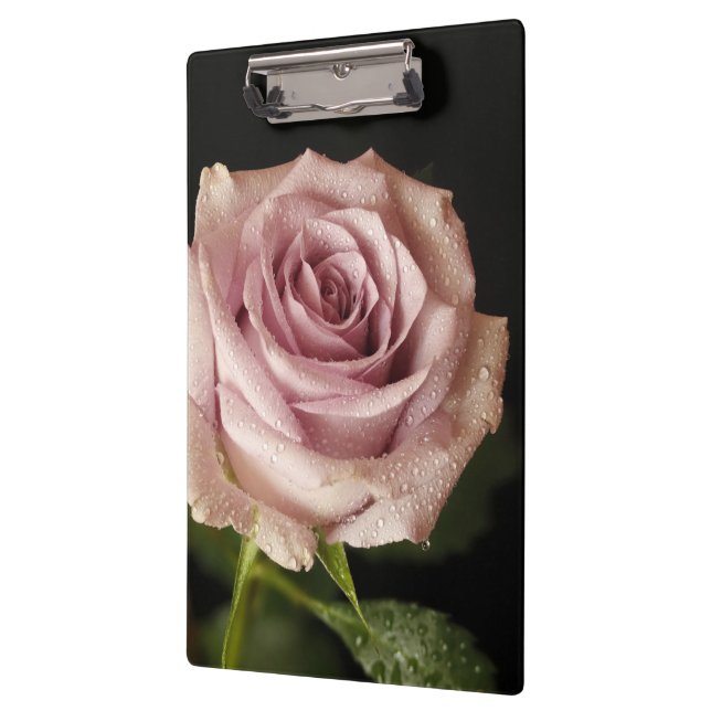 schöne rosa Rose Klemmbrett (Links)
