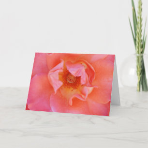 Schöne rosa Rose Kunst-Karte Karte