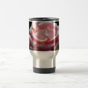 Schöne Rosa Rose Nah-up Reisebecher