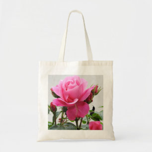 Schöne Rosa Rose Tragetasche